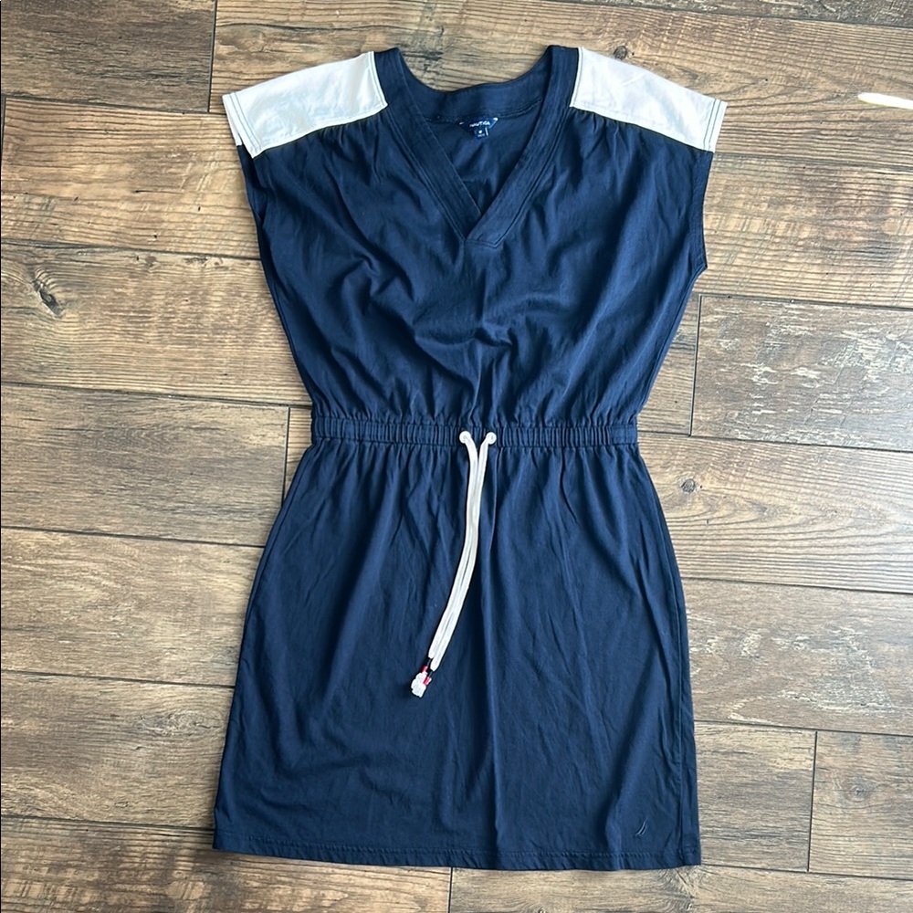 Nautica Blue Sleeveless V-Neck Sundress